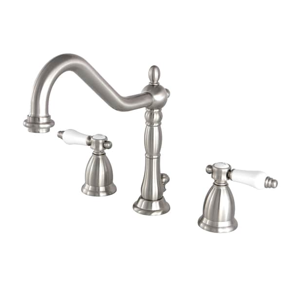 8" Widespread Bathroom Faucet, Brushed Nickel